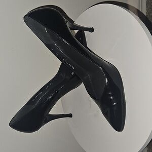 Stuart Weitzman Black Patent Leather Heels